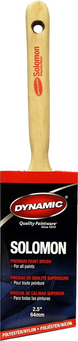 Dynamic 99017 3" (75mm) Solomon Flat Beavertail Nylon Polyester Paint Brush