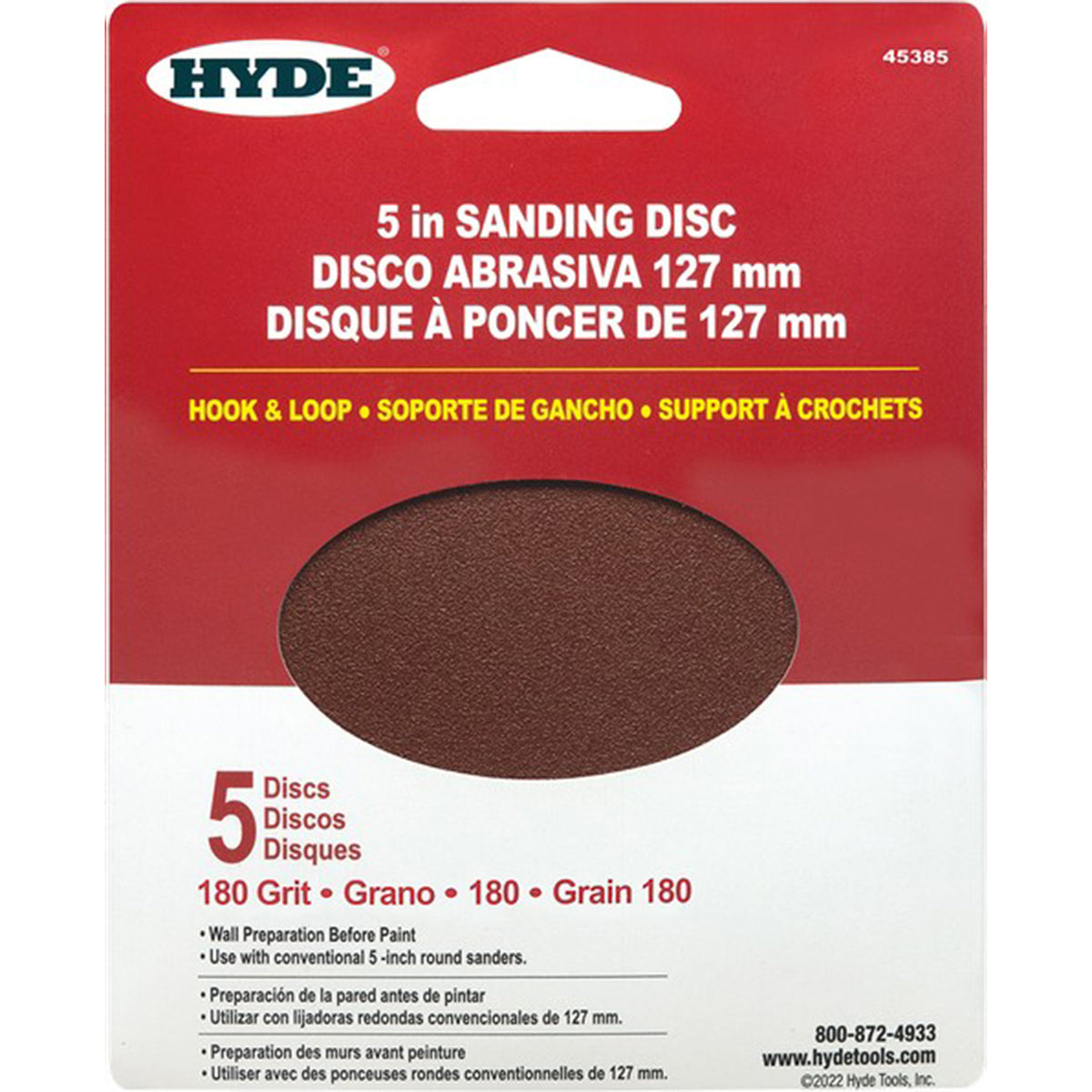 125mm sanding deals discs 180 grit