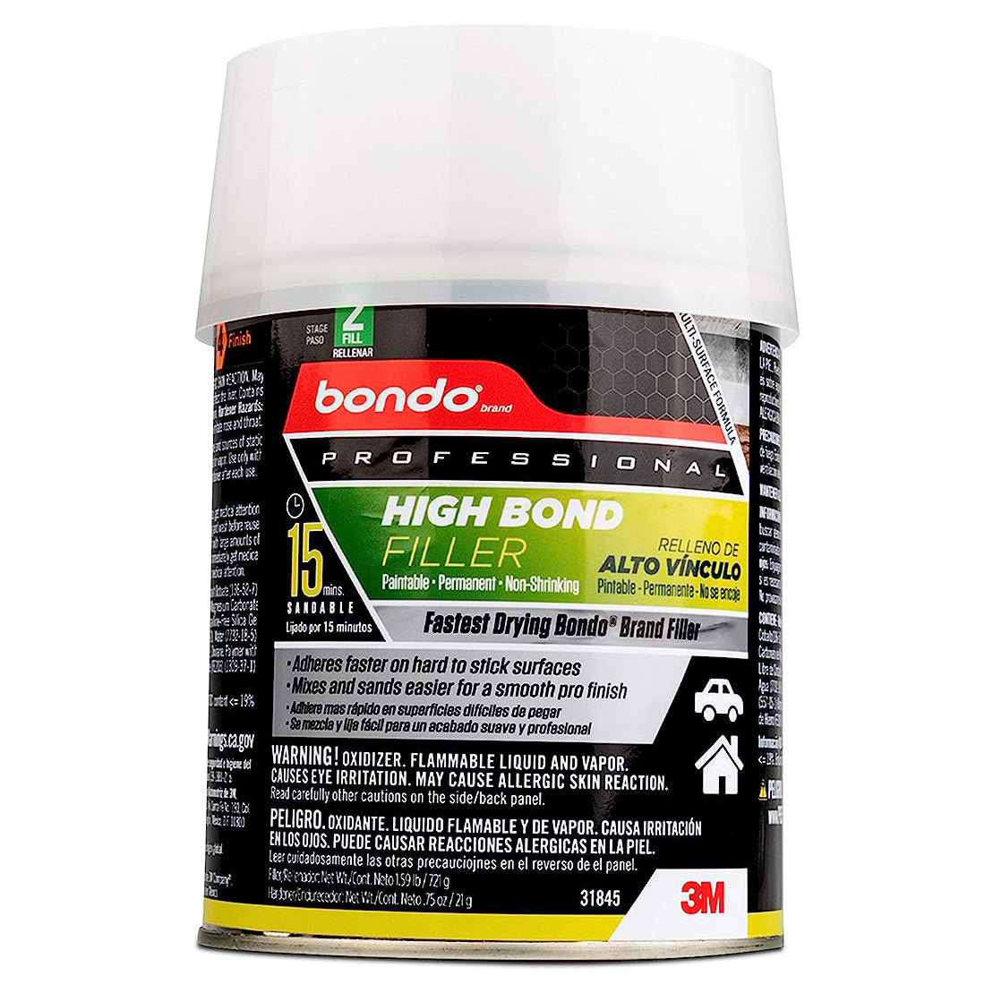 Bondo 31845 Qt Professional High Bond Filler — Painters Solutions