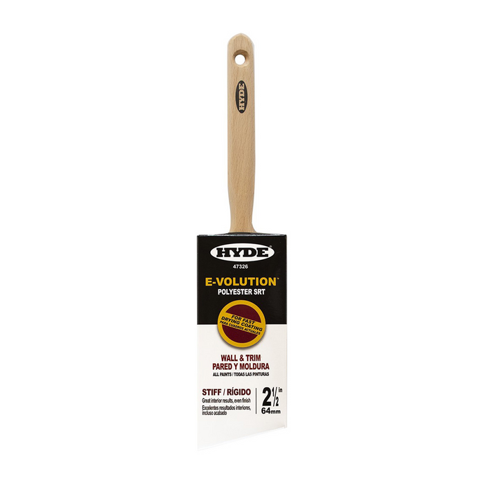 Hyde 47326 2-1/2" E-Volution Brush Polyester Stiff Blend SRT Paint Brush