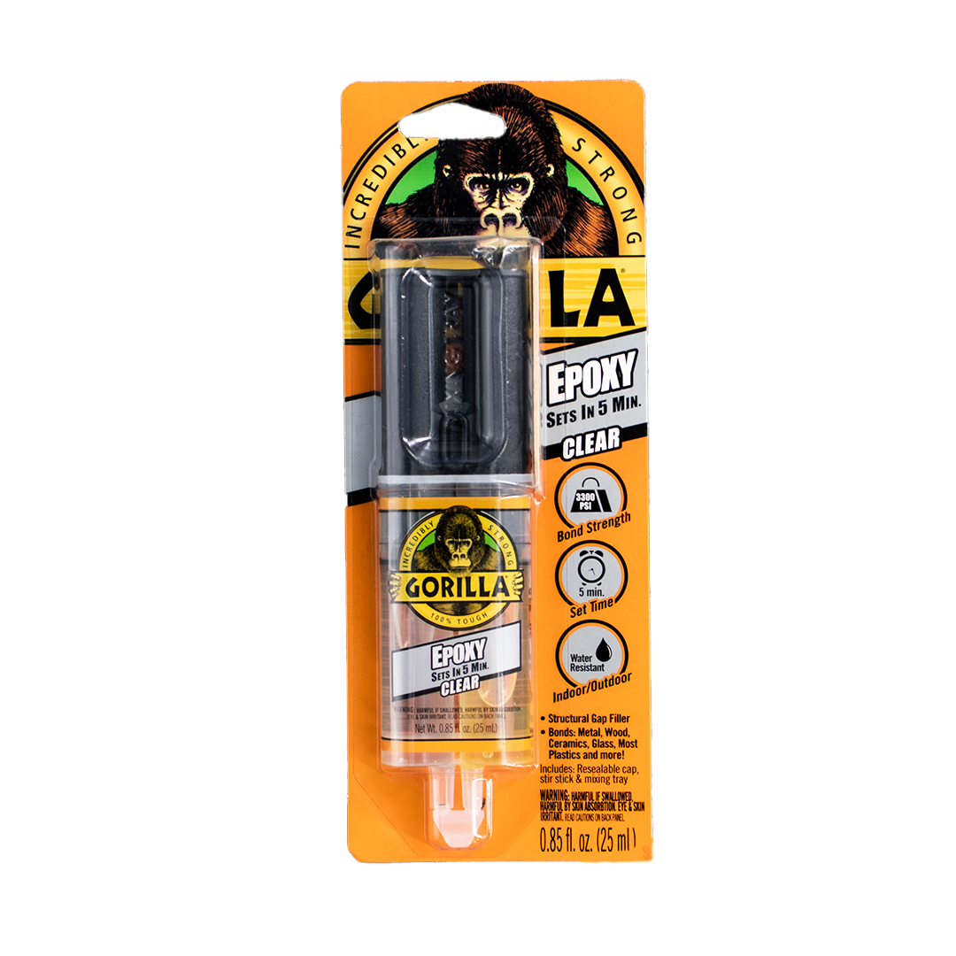 Gorilla Gorilla Super Glue 0.8 oz. Clear Sandable Plastic Glue/Epoxy 78001  - The Home Depot