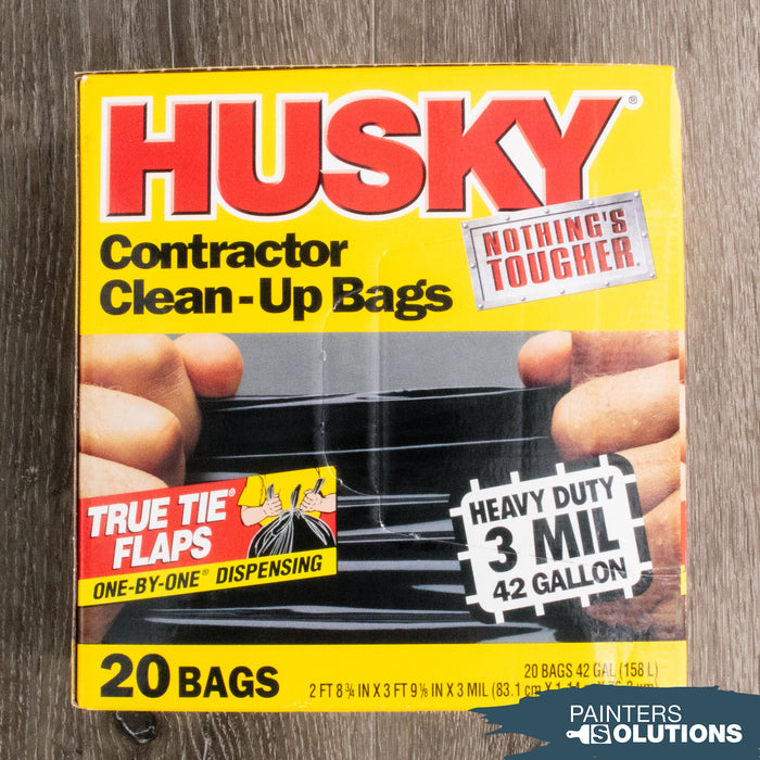  Husky Heavy Duty Contractor Clean-Up Bag, Poly, 42 gal