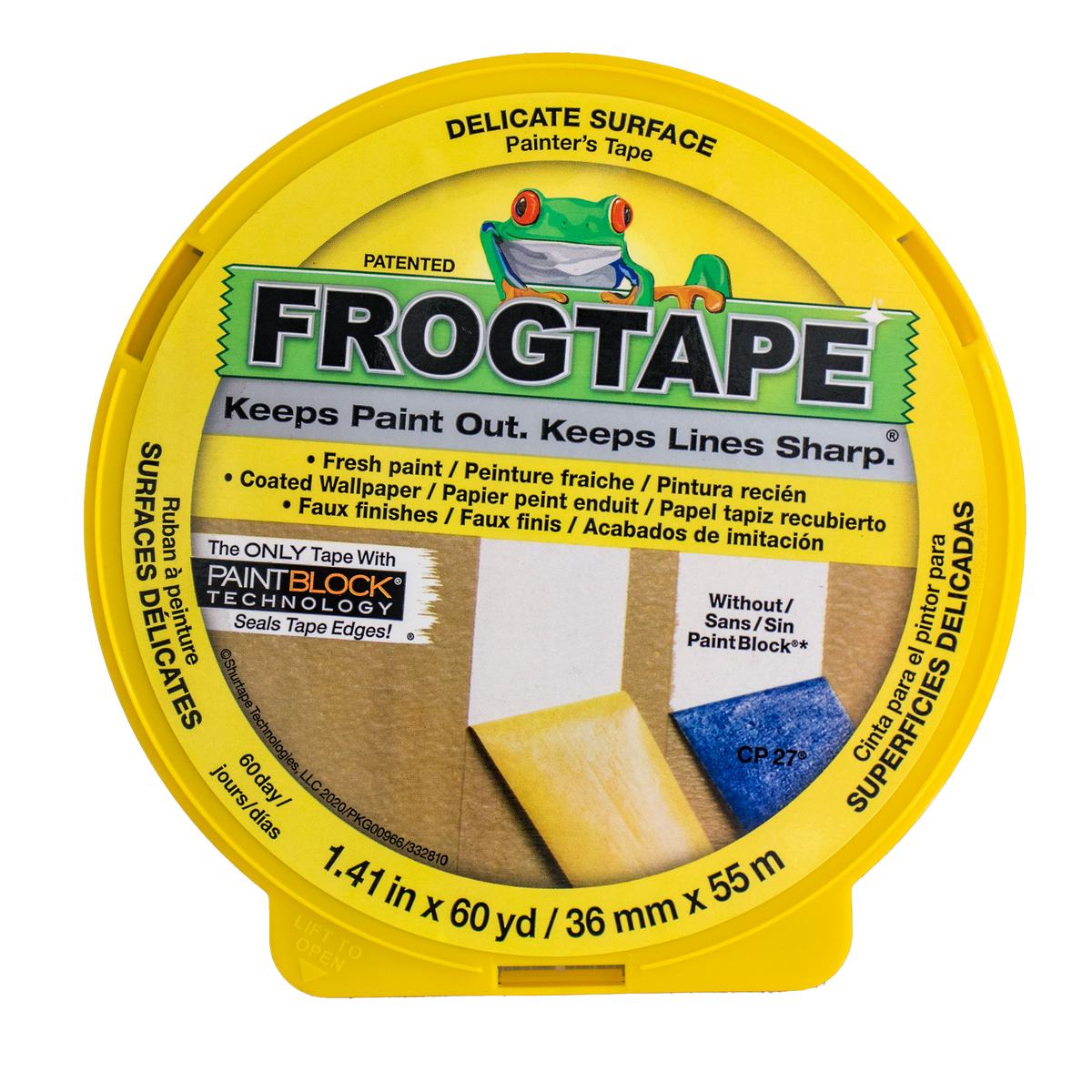 FrogTape Pro Grade Orange 1.41 in. x 60 yd. Painter's Tape, 4 Pack 